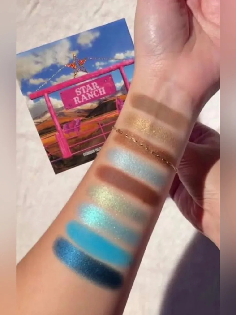 Jeffree Star Cosmetics Star Ranch Eyeshadow Palette Matte, Metallic / Shimmer